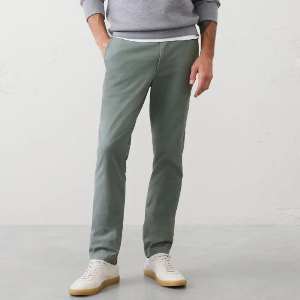 Banana Republic Men's Skinny Lived-In Chino, Grey Succulent, 30x30, EUC